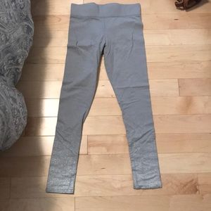 Grey sparkly leggings worn once!
